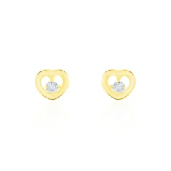 Marc Orian Bijoux Zirconium|Bijoux Homme > Boucles D'oreilles Puces Dolly Or Jaune Oxyde De Zirconium