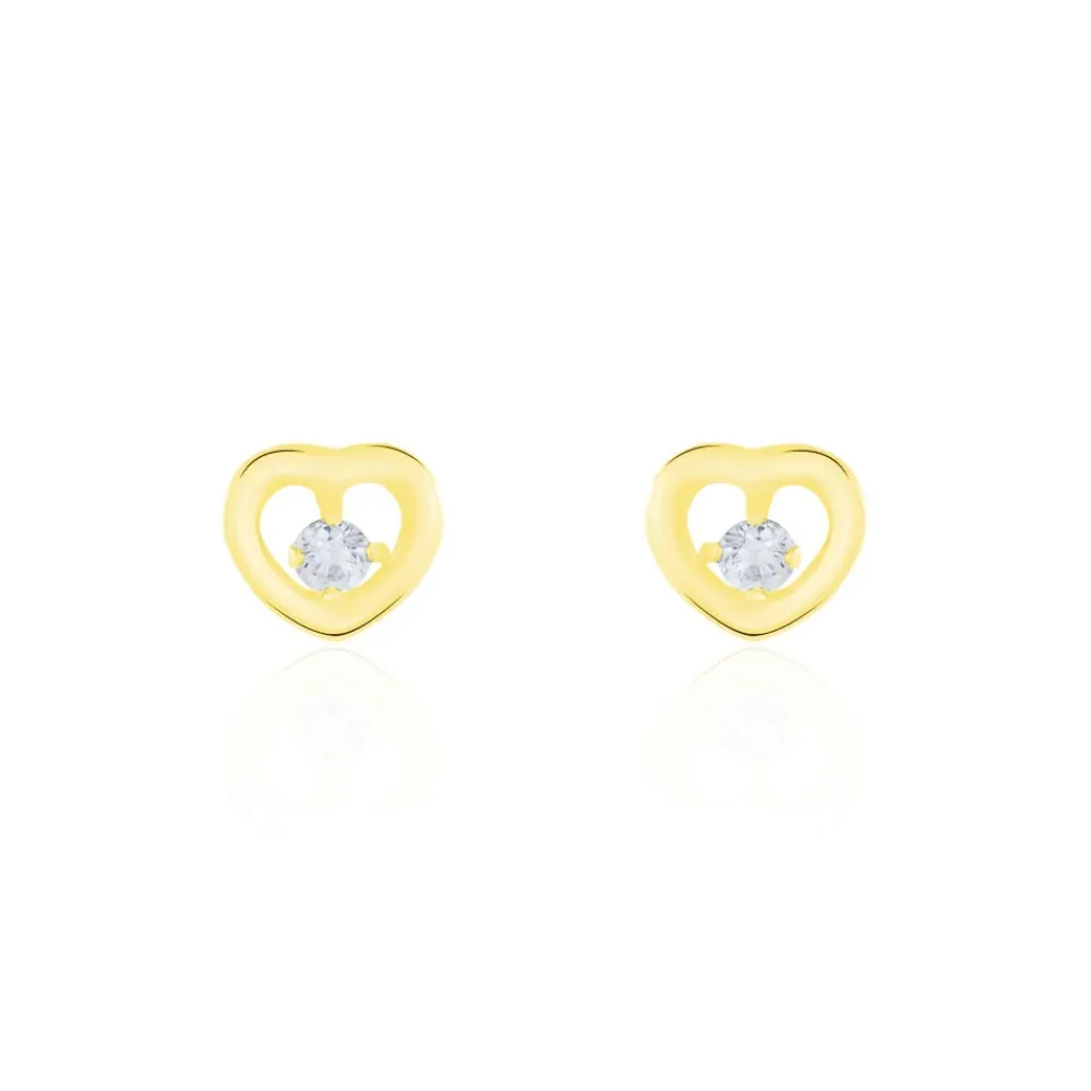 Marc Orian Bijoux Zirconium|Bijoux Homme > Boucles D'oreilles Puces Dolly Or Jaune Oxyde De Zirconium