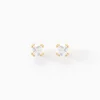 Marc Orian Bijoux Zirconium|Bijoux Homme > Boucles D'oreilles Puces Doreen Or Jaune Oxyde De Zirconium
