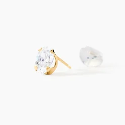 Marc Orian Bijoux Zirconium|Boucles D'Oreilles Or > Boucles D'oreilles Puces Eddie or jaune oxyde