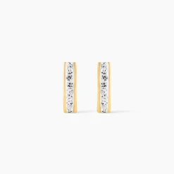 Marc Orian Boucles D'Oreilles Strass|Boucles D'Oreilles Or > Boucles D'oreilles Puces Edme Barrettes Or Jaune Strass