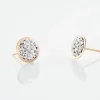 Marc Orian Boucles D'Oreilles Strass|Boucles D'Oreilles Or > Boucles D'oreilles Puces Edmee Cercle 0 Or Rose Strass