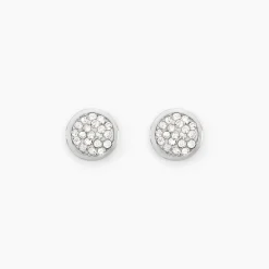 Marc Orian Boucles D'Oreilles Strass|Idées Cadeaux Femme > Boucles D'oreilles Puces Edmee Or Blanc Strass