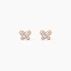 Marc Orian Boucles D'Oreilles Strass|Boucles D'Oreilles Or > Boucles D'oreilles Puces Edme Papillon Or Rose Strass