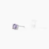 Marc Orian Anniversaire De Mariage|Boucles D'Oreilles Améthyste > Boucles D'oreilles Puces Elea Serti Griffes 3 Or Blanc Amethyste