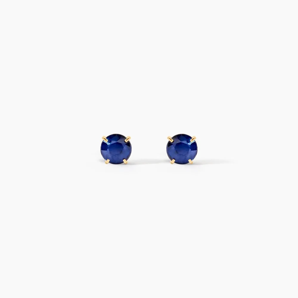 Marc Orian Boucles D'Oreilles Saphir|Boucles D'Oreilles Or > Boucles D'oreilles Puces Elea Serti Griffe Or Jaune Saphir