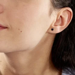 Marc Orian Boucles D'Oreilles Saphir|Boucles D'Oreilles Or > Boucles D'oreilles Puces Elea Serti Griffe Or Jaune Saphir