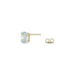 Marc Orian Idées Cadeaux Femme|Boucles D'Oreilles Or > Boucles D'oreilles Puces Elea Serti Griffe Or Jaune Topaze or jaune topaze bleue