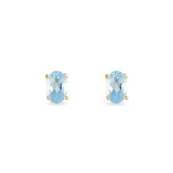 Marc Orian Idées Cadeaux Femme|Boucles D'Oreilles Or > Boucles D'oreilles Puces Elea Serti Griffe Or Jaune Topaze or jaune topaze bleue