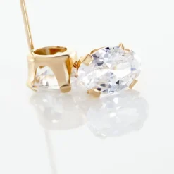 Marc Orian Bijoux Zirconium|Idées Cadeaux Femme > Boucles D'oreilles Puces Elorri or jaune oxyde