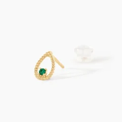 Marc Orian Cadeaux Mariage|Bijoux Émeraude > Boucles D'Oreilles Puces Emeria Or Jaune Emeraude