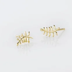 Marc Orian Idées Cadeaux Femme|Boucles D'Oreilles Or > Boucles D'oreilles Puces Eudia Feuilles Or Jaune