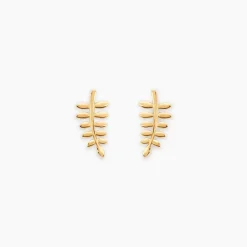 Marc Orian Idées Cadeaux Femme|Boucles D'Oreilles Or > Boucles D'oreilles Puces Eudia Feuilles Or Jaune