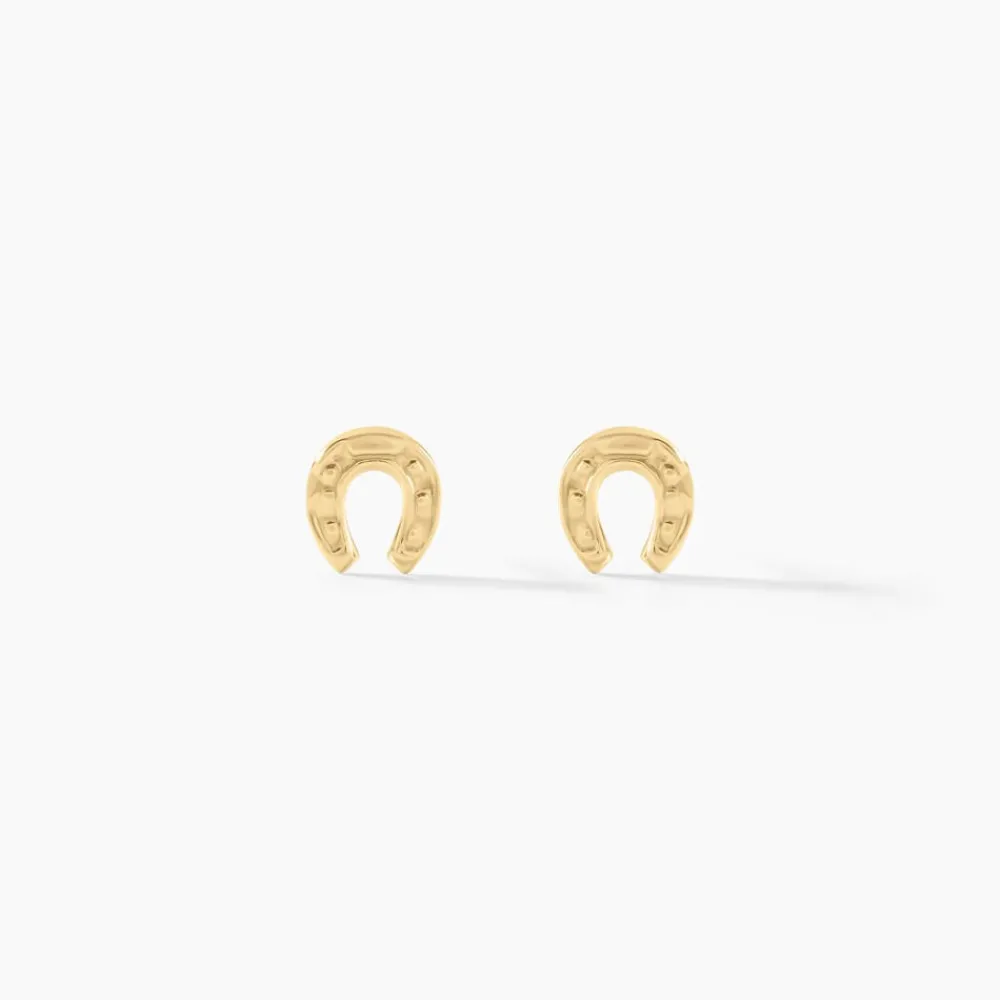 Marc Orian Bijoux Homme|Boucles D'Oreilles Homme > Boucles D'oreilles Puces Evanne Cheval Or Jaune