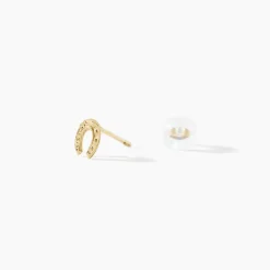 Marc Orian Bijoux Homme|Boucles D'Oreilles Homme > Boucles D'oreilles Puces Evanne Cheval Or Jaune