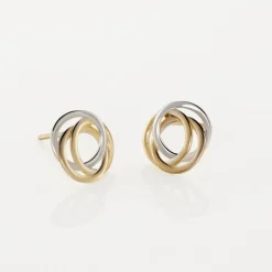 Marc Orian Idées Cadeaux Femme|Boucles D'Oreilles Or > Boucles D'oreilles Puces Farouk Cercle Or Bicolore