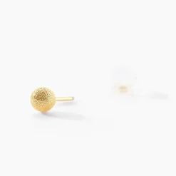 Marc Orian Idées Cadeaux Femme|Boucles D'Oreilles Femme > Boucles D'oreilles Puces Fidelia Boule Sablee Or Jaune