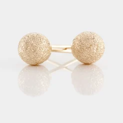 Marc Orian Idées Cadeaux Femme|Boucles D'Oreilles Femme > Boucles D'oreilles Puces Fidelia Boule Sablee Or Jaune