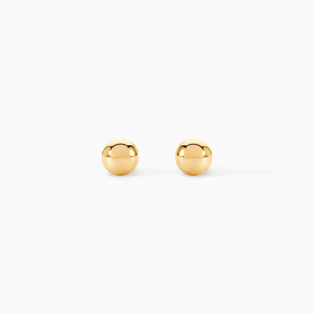Marc Orian Idées Cadeaux Femme|Boucles D'Oreilles Or > Boucles D'oreilles Puces Fidelia Boule Or Jaune