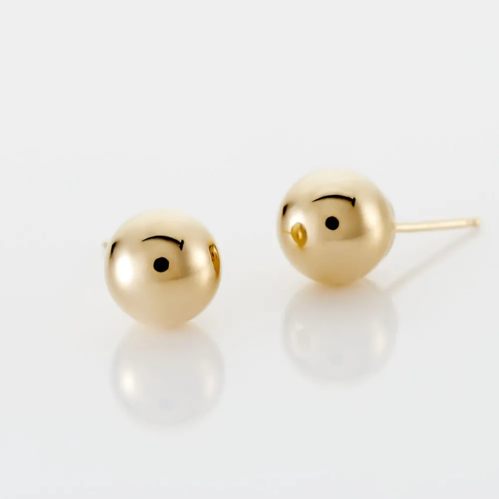 Marc Orian Idées Cadeaux Femme|Boucles D'Oreilles Or > Boucles D'oreilles Puces Fidelia Boule Or Jaune