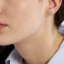 Marc Orian Idées Cadeaux Femme|Boucles D'Oreilles Femme > Boucles D'oreilles Puces Fidelia Boule Or Jaune