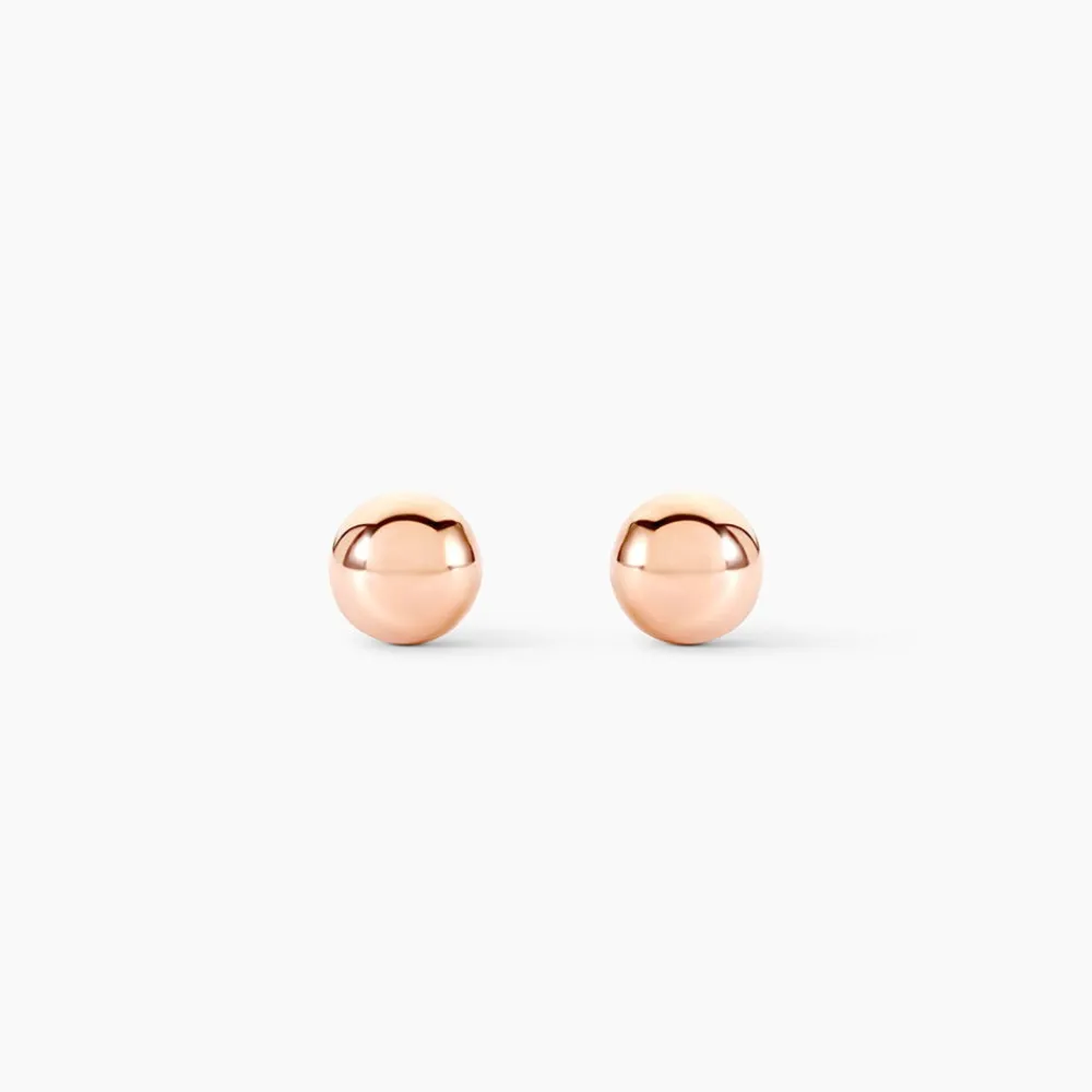 Marc Orian Idées Cadeaux Femme|Boucles D'Oreilles Or > Boucles D'oreilles Puces Fidelia Boule Or Rose