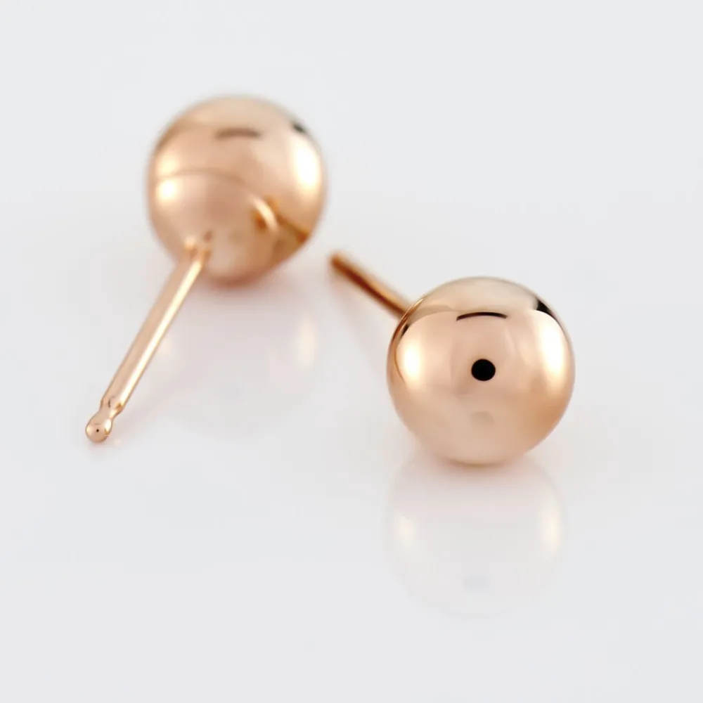 Marc Orian Idées Cadeaux Femme|Boucles D'Oreilles Or > Boucles D'oreilles Puces Fidelia Boule Or Rose