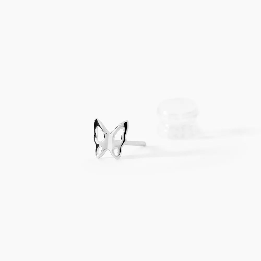 Marc Orian Idées Cadeaux Femme|Boucles D'Oreilles Femme > Boucles D'oreilles Puces Filippa Papillon Or Blanc