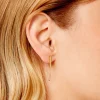 Marc Orian Boucles D'Oreilles Acier Inoxydable|Bijoux Acier Inoxydable > Boucles D'Oreilles Puces Fino Acier Jaune