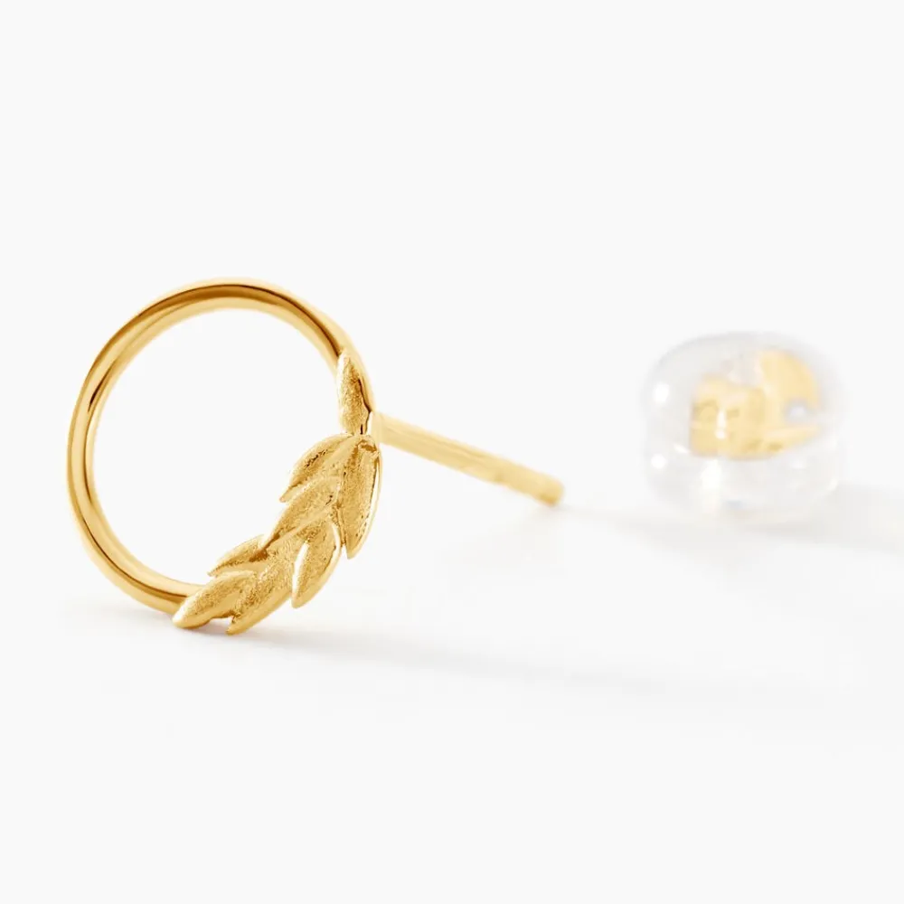 Marc Orian Idées Cadeaux Femme|Boucles D'Oreilles Femme > Boucles D'oreilles Puces Foliel Or Jaune