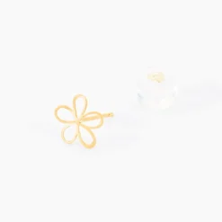 Marc Orian Boucles D'Oreilles Fleur|Bijoux Homme > Boucles D'oreilles Puces Friðrika Or Jaune