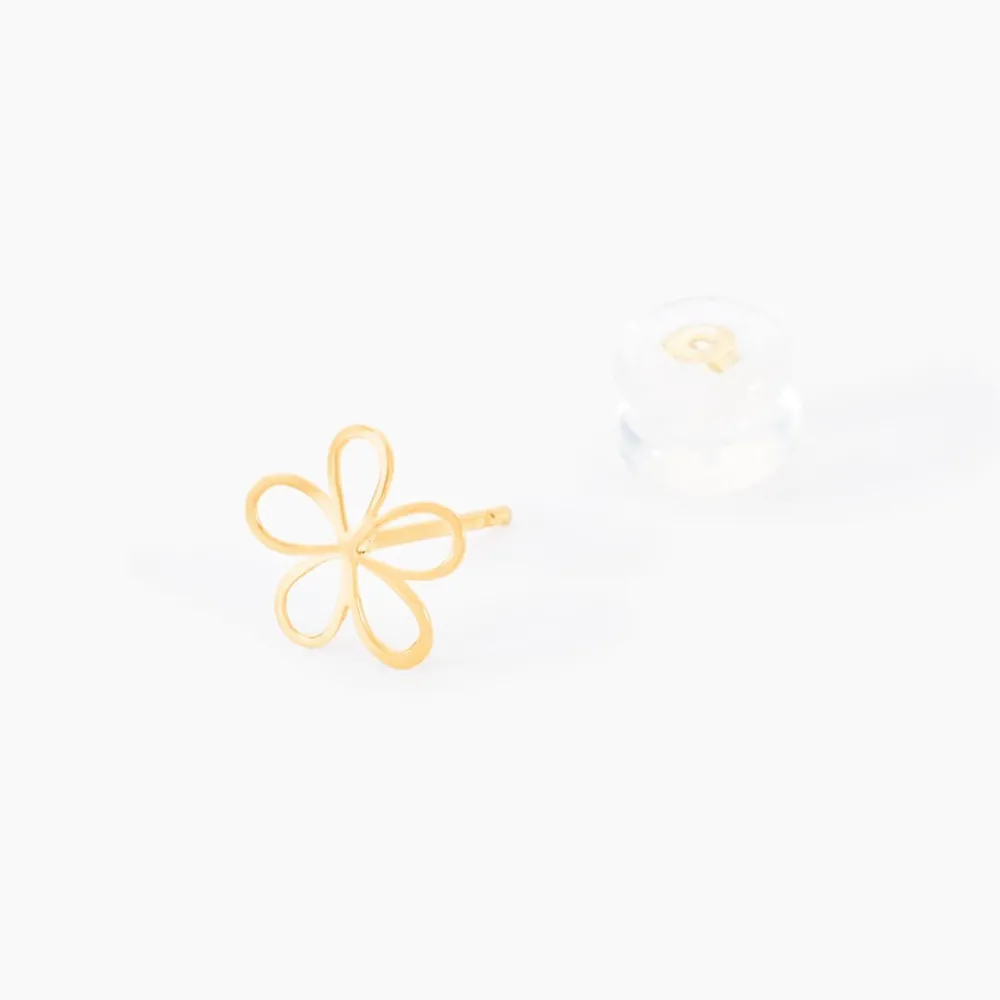 Marc Orian Boucles D'Oreilles Fleur|Bijoux Homme > Boucles D'oreilles Puces Friðrika Or Jaune