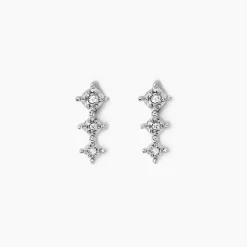 Marc Orian Cadeaux Mariage|Bijoux Diamant > Boucles D'oreilles Puces Ganesha Or Blanc Diamant