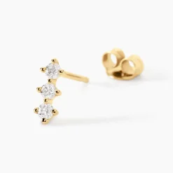 Marc Orian Parures De Mariage|Boucles D'Oreilles Mariage > Boucles D'oreilles Puces Graziano Or Jaune Diamant Synthétique