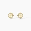 GUESS BIJOUX Bijoux Zirconium|Boucles D'Oreilles Acier Inoxydable > Boucles D'Oreilles Puces Guess Tiny Dancer Acier Jaune Oxyde De Zirconium
