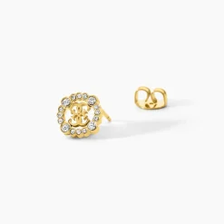 GUESS BIJOUX Bijoux Zirconium|Boucles D'Oreilles Acier Inoxydable > Boucles D'Oreilles Puces Guess Tiny Dancer Acier Jaune Oxyde De Zirconium