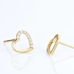 Marc Orian Pendantes|Bijoux Zirconium > Boucles D'oreilles Puces Jakov Or Jaune