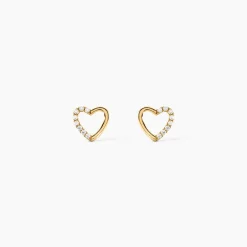 Marc Orian Pendantes|Bijoux Zirconium > Boucles D'oreilles Puces Jakov Or Jaune