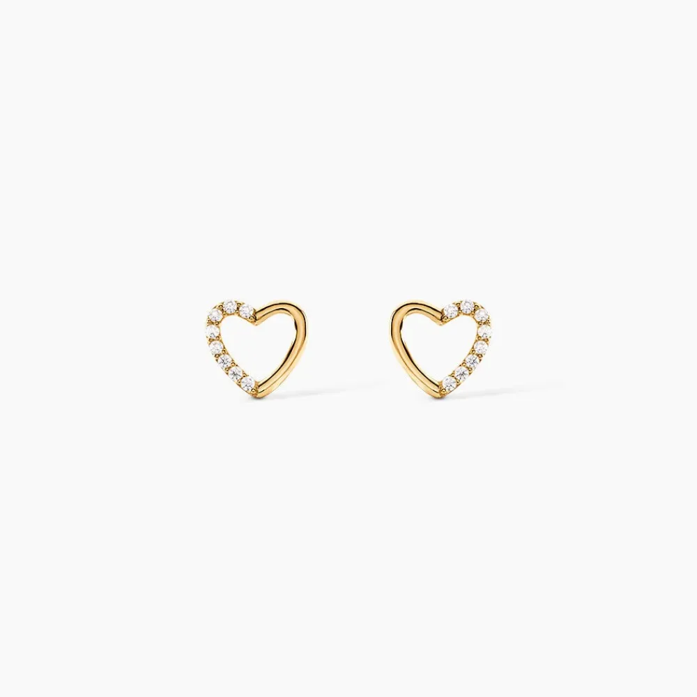 Marc Orian Pendantes|Bijoux Zirconium > Boucles D'oreilles Puces Jakov Or Jaune