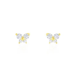 Marc Orian Bijoux Zirconium|Boucles D'Oreilles Fleur > Boucles D'oreilles Puces Jemila Or Jaune Oxyde De Zirconium