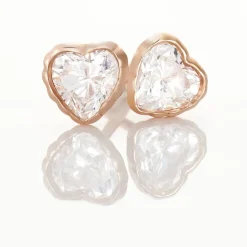 Marc Orian Bijoux Zirconium|Bijoux Homme > Boucles D'oreilles Puces Kadidjatou Or Rose Oxyde De Zirconium