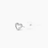 Marc Orian Bijoux Or|Boucles D'Oreilles Cœur > Boucles D'oreilles Puces Kaina Or Blanc Diamant