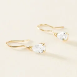 Boucles D'oreilles Puces Kalyne Or Jaune Oxyde De Zirconium