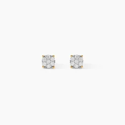 Boucles D'oreilles Puces Kate Or Jaune Diamant