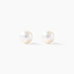 Marc Orian Parures De Mariage|Bijoux Perles > Boucles D'oreilles Puces Kesya Or Jaune Perle De Culture or jaune perle nacre