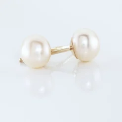 Marc Orian Boucles D'Oreilles Mariage|Boucles D'Oreilles Perle > Boucles D'oreilles Puces Kesya Or Jaune