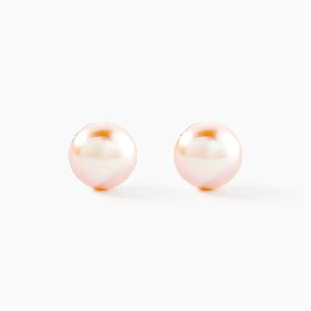 Marc Orian Boucles D'Oreilles Mariage|Boucles D'Oreilles Or > Boucles D'oreilles Puces Kesya Or Jaune Perle De Culture or jaune perle rose