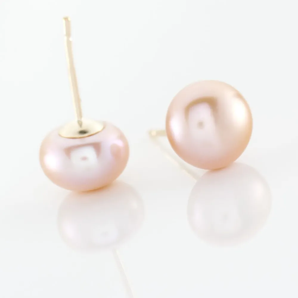 Marc Orian Boucles D'Oreilles Mariage|Boucles D'Oreilles Or > Boucles D'oreilles Puces Kesya Or Jaune Perle De Culture or jaune perle rose