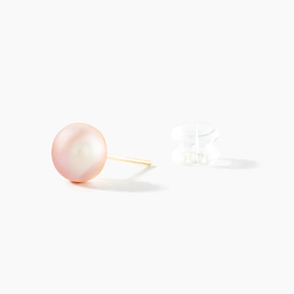 Marc Orian Boucles D'Oreilles Mariage|Boucles D'Oreilles Or > Boucles D'oreilles Puces Kesya Or Jaune Perle De Culture or jaune perle rose
