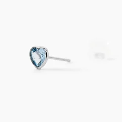 Marc Orian Cadeaux Mariage|Anniversaire De Mariage > Boucles D'oreilles Puces Klodina Or Blanc Topaze